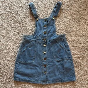 Denim button up dress